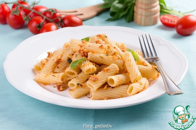 Pasta with bread crumbs