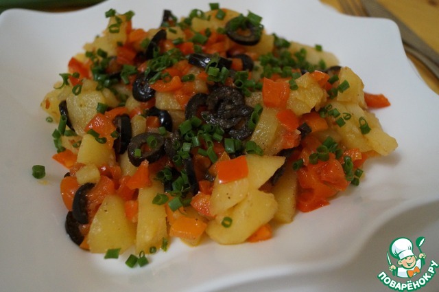 Warm potato salad 