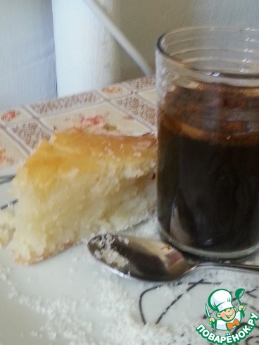 Сладкий манный пирог 