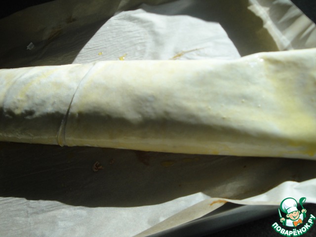 Chocolate strudel