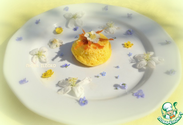 Souffle with ricotta cheese and spring