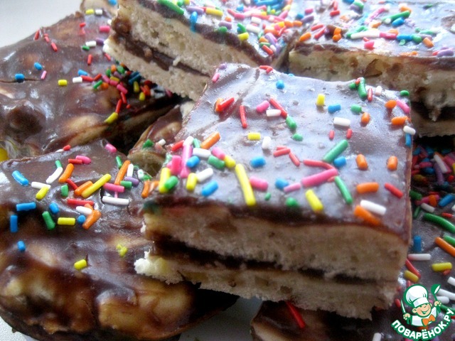 Быстрое ореховое пирожное