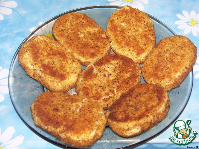 Potato cutlets stuffed with mushrooms