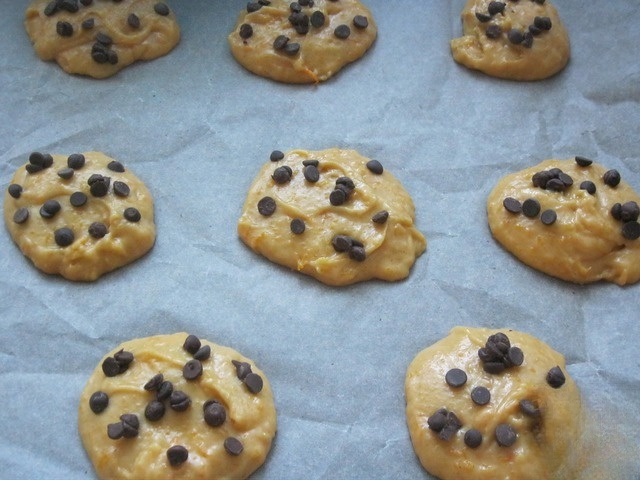 Тыквенное печенье с шоколадными каплями