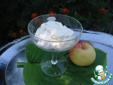Ice cream, honey curd