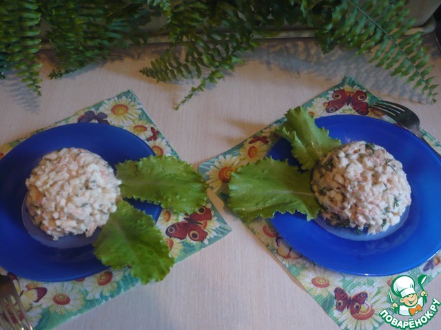 Salad with pears