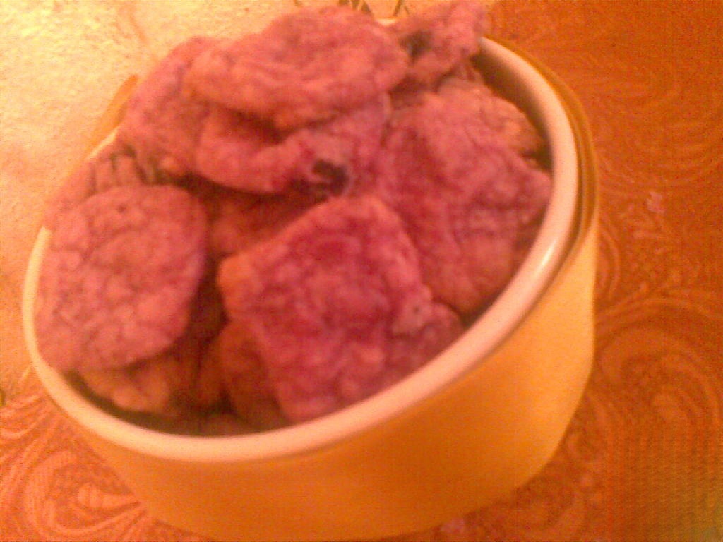 Фиолетовое печенье