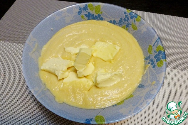 Kurd quince with orange juice