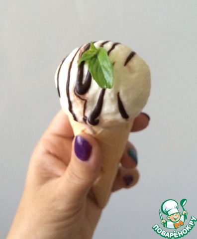 Lemon-Basil ice-cream