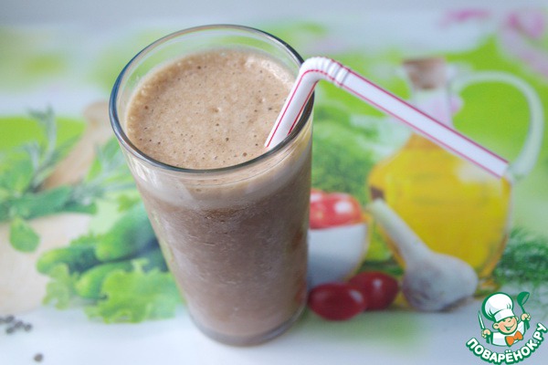 Cocoa-banana-coffee smoothie