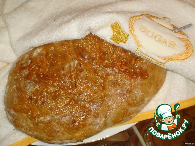 Bread with cheese layer