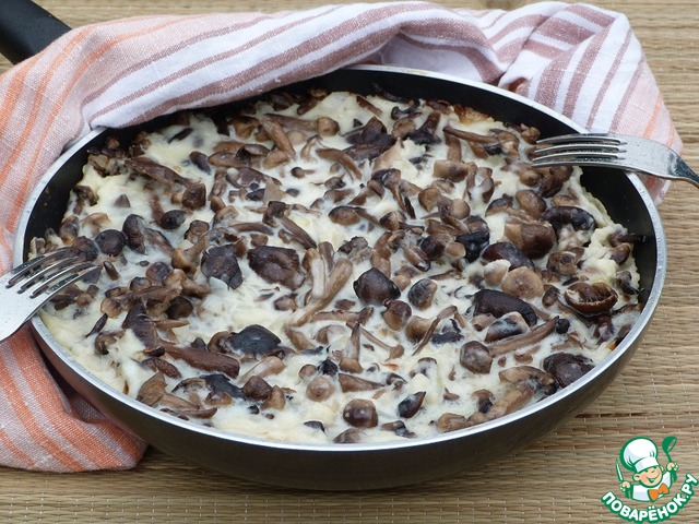 Mushroom frying pan-mushrooms