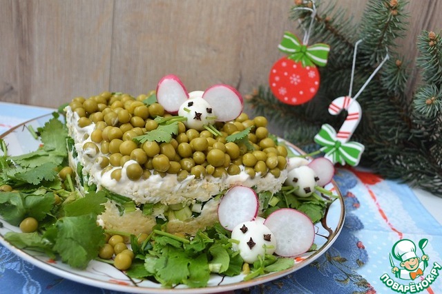Salad cheese with egg