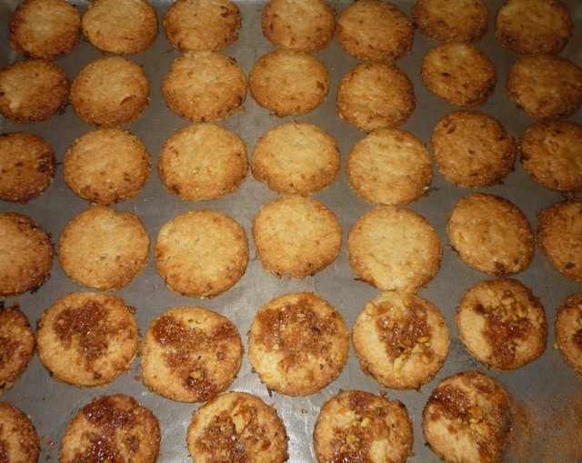 Лимонное печенье с грильяжем (постное)