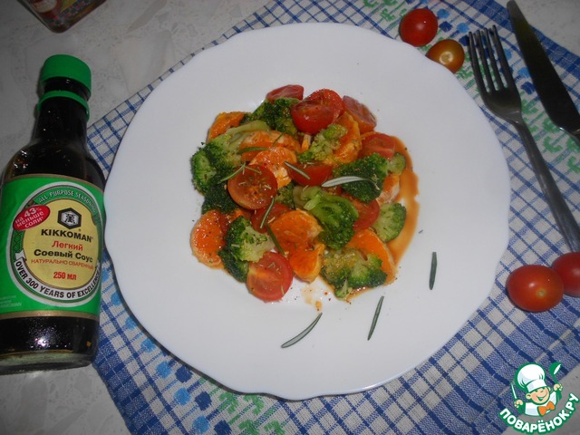 Broccoli salad with Mandarin oranges