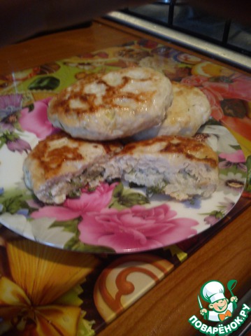 Chicken cutlets with stuffing