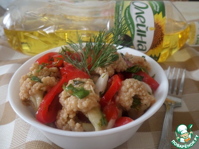 Salad of cauliflower and pepper