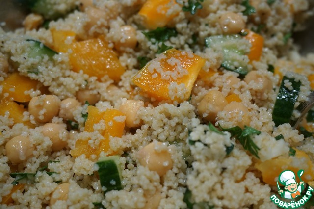 Salad with couscous