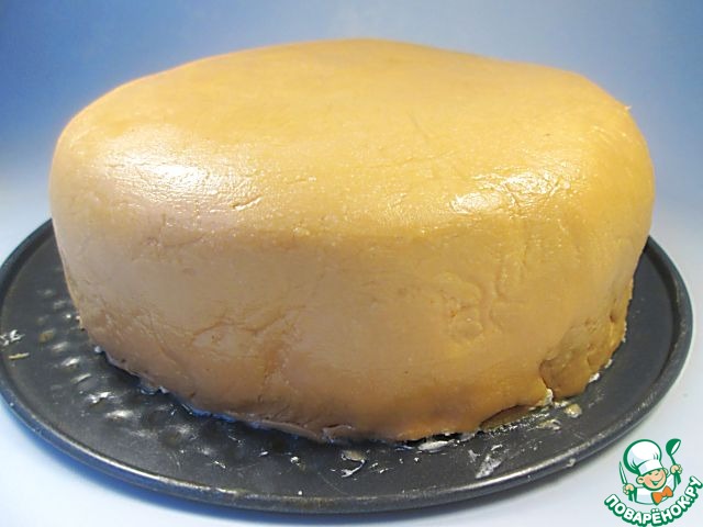 Easter cake with chocolate iris