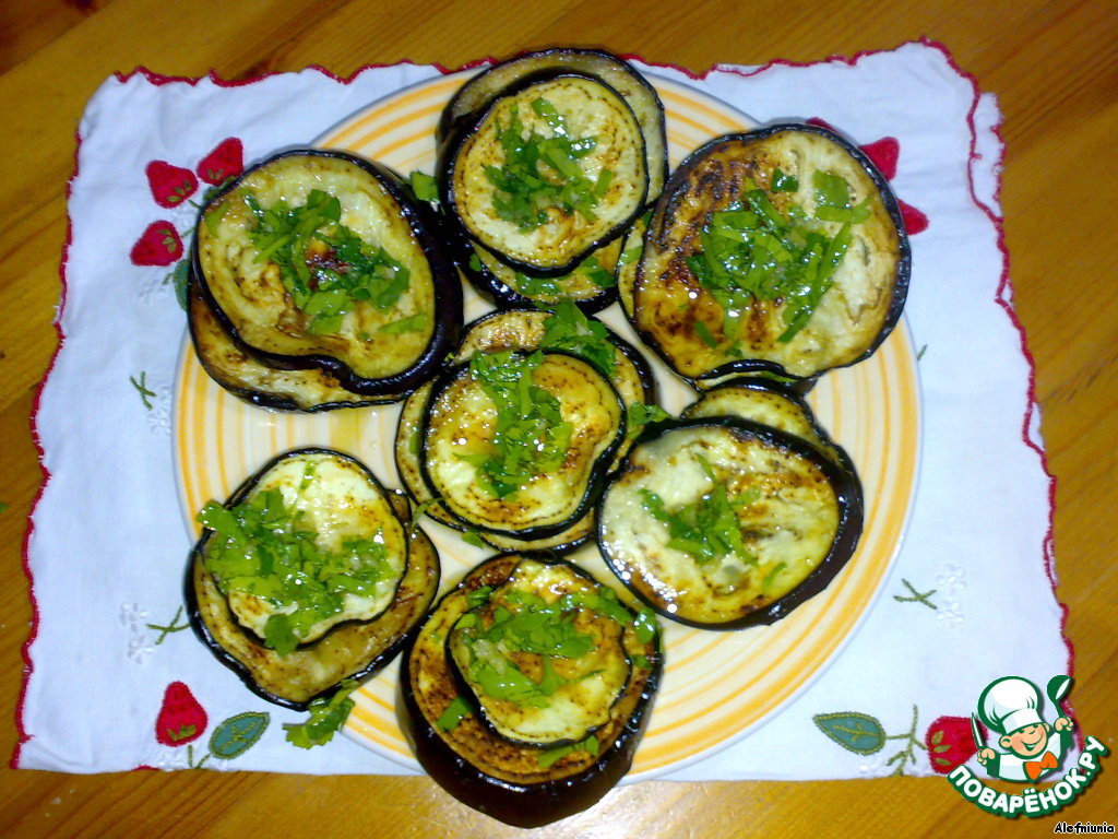 Eggplant in lemon-honey sauce