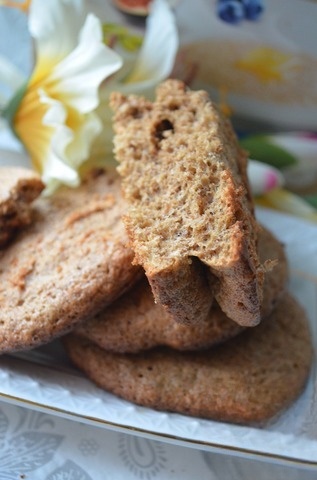 Заварное печенье с овсяными отрубями