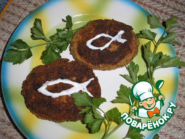 Fish cakes with a savory breading