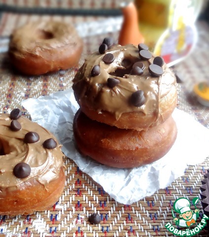 Mini donuts with cocoa