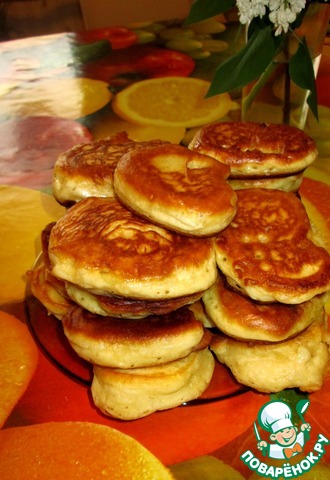 Fluffy pancakes with kefir