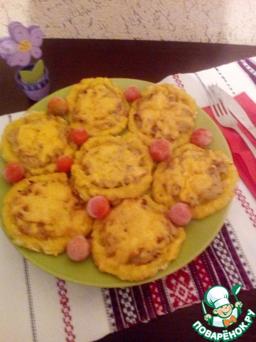 Potato cheesecake with chicken