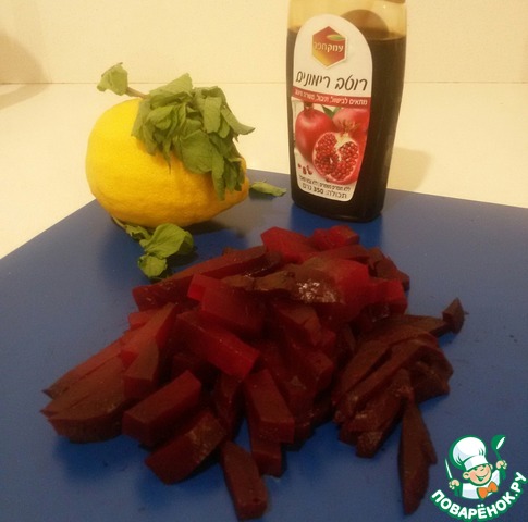 Beets with mint