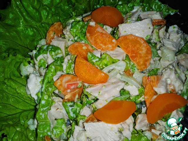 Vegetable salad with Turkey