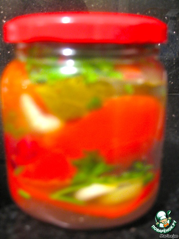 Маринованный перец на скорую руку