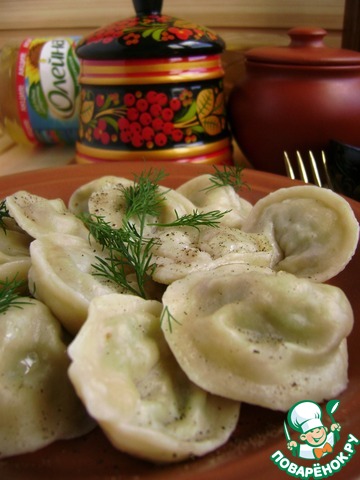 Dumplings with radish in Uralsky