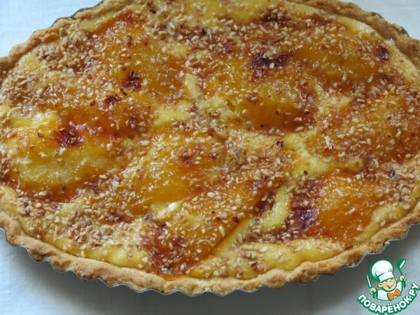Crostata with pears and ricotta