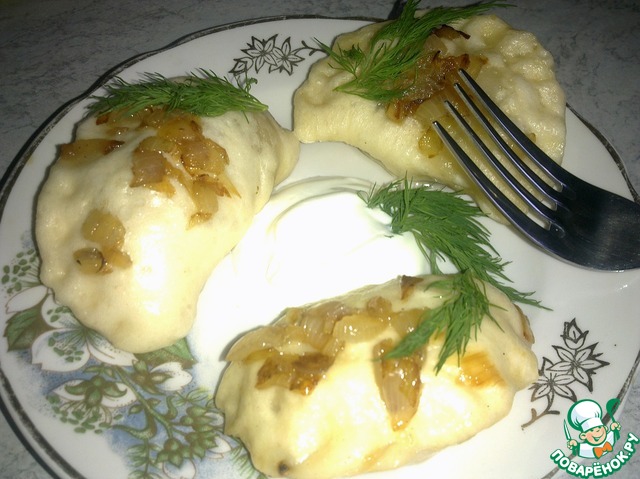 Pierogi potato and cabbage for a couple