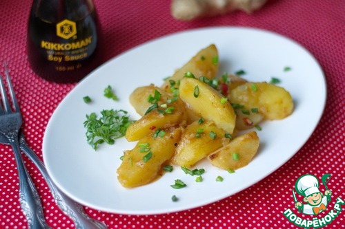 Potatoes with chili and soy sauce