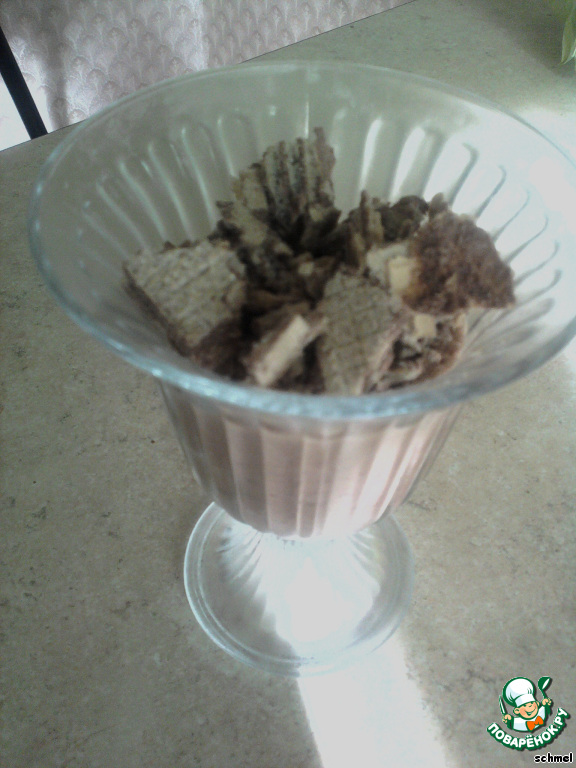 Coffee and chocolate dessert