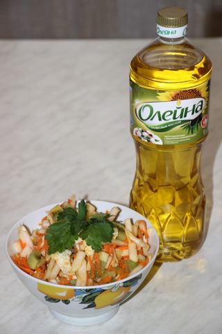 The Chinese cabbage salad