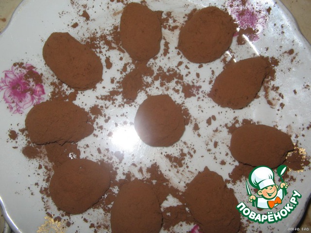 Homemade truffles from 
