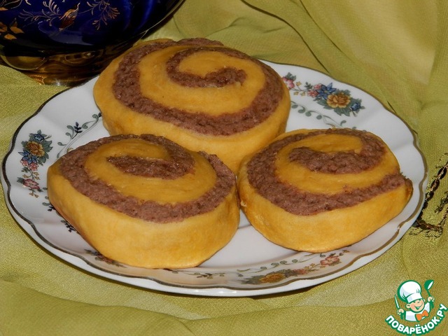 Pumpkin chocolate butter curls