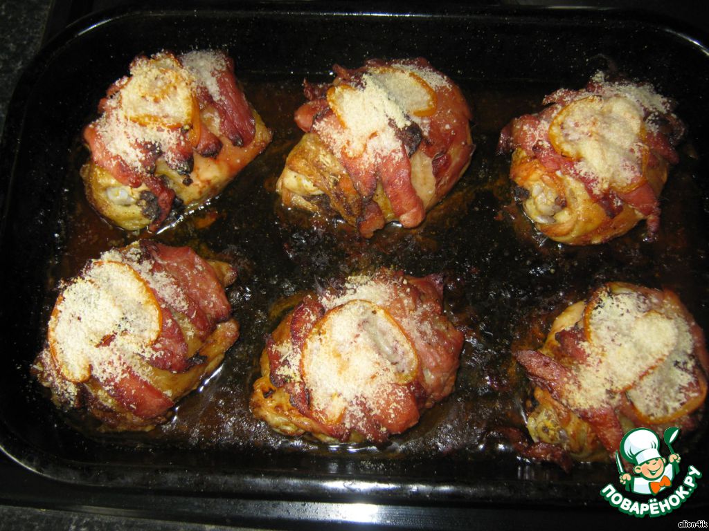 Stuffed chicken thighs