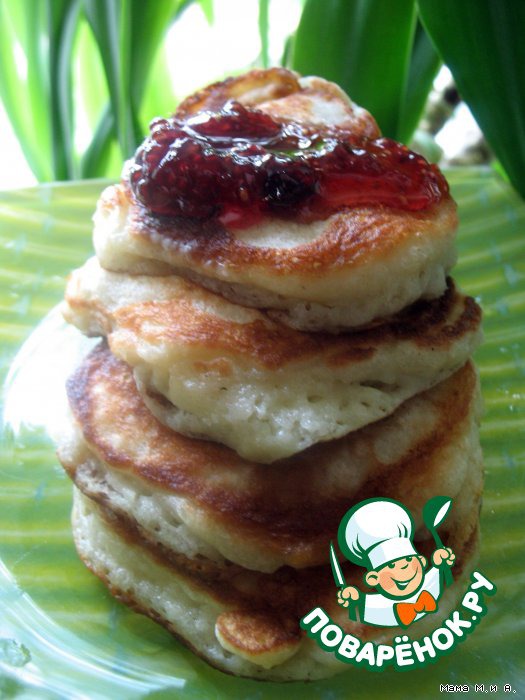 Pancakes with cottage cheese