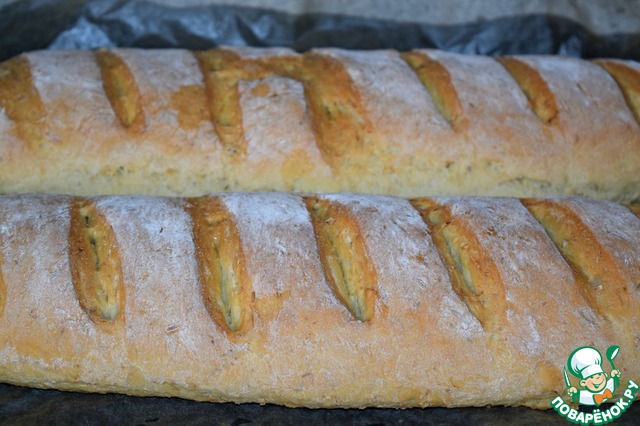 Loaf with celery