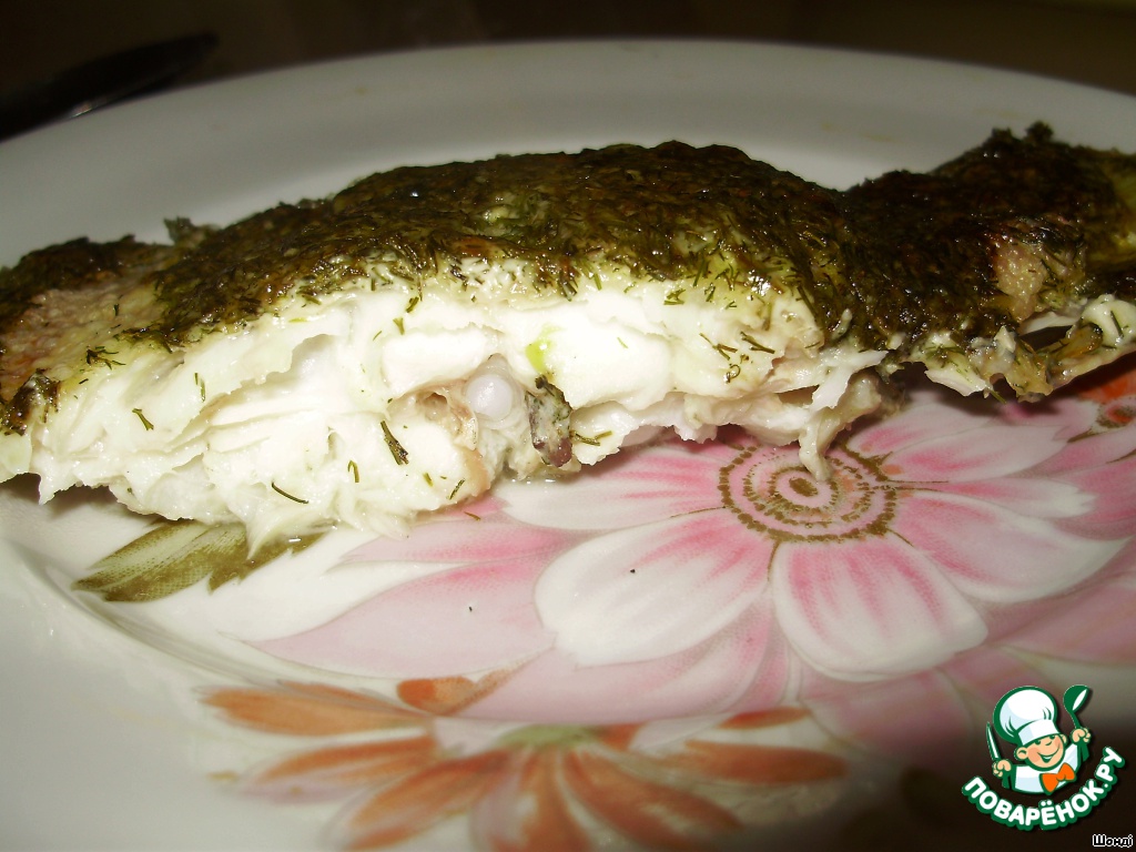 Flounder with dill