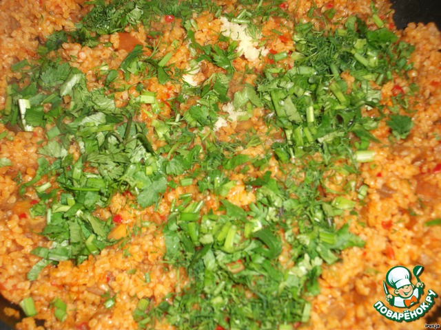 Bulgur with vegetables