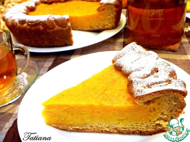 Cake with orange-banana filling