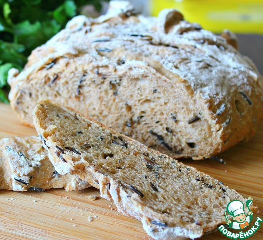 Bread with herbs and wild rice