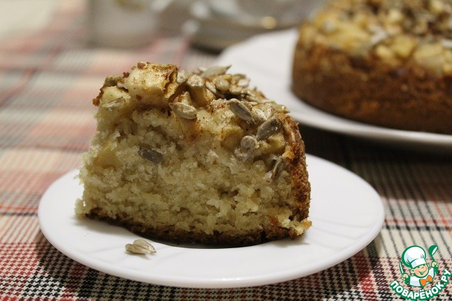 Apple pie with seeds