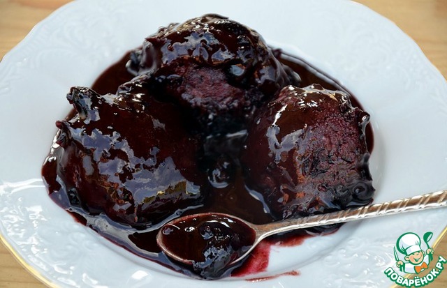 Chocolate-cherry sorbet
