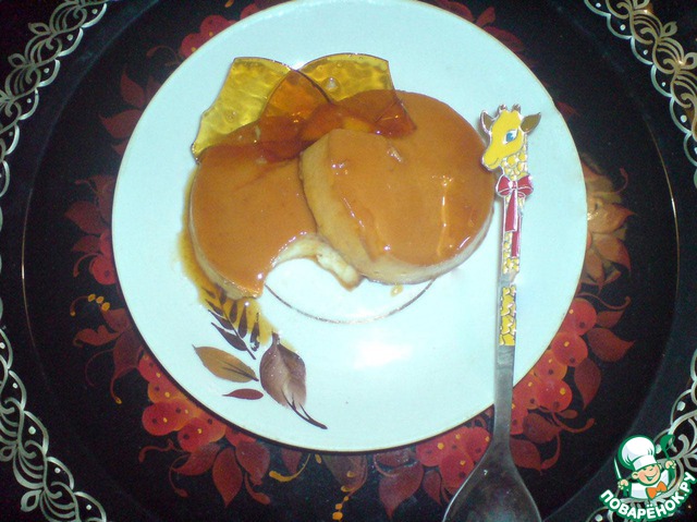 Creme caramel with a hint of orange and cinnamon